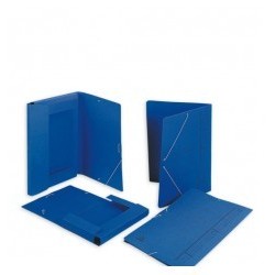 Tienda online con Carpeta con gomas y solapas A2 cartón azul (017A2GAZ).  DISOFIC